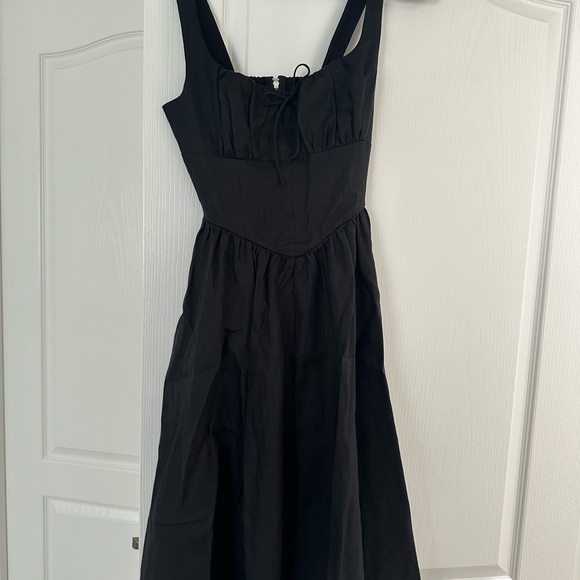 Reformation Black Midi Dress - Picture 3 of 5